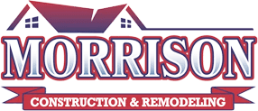 A logo for morris construction and remodeling.